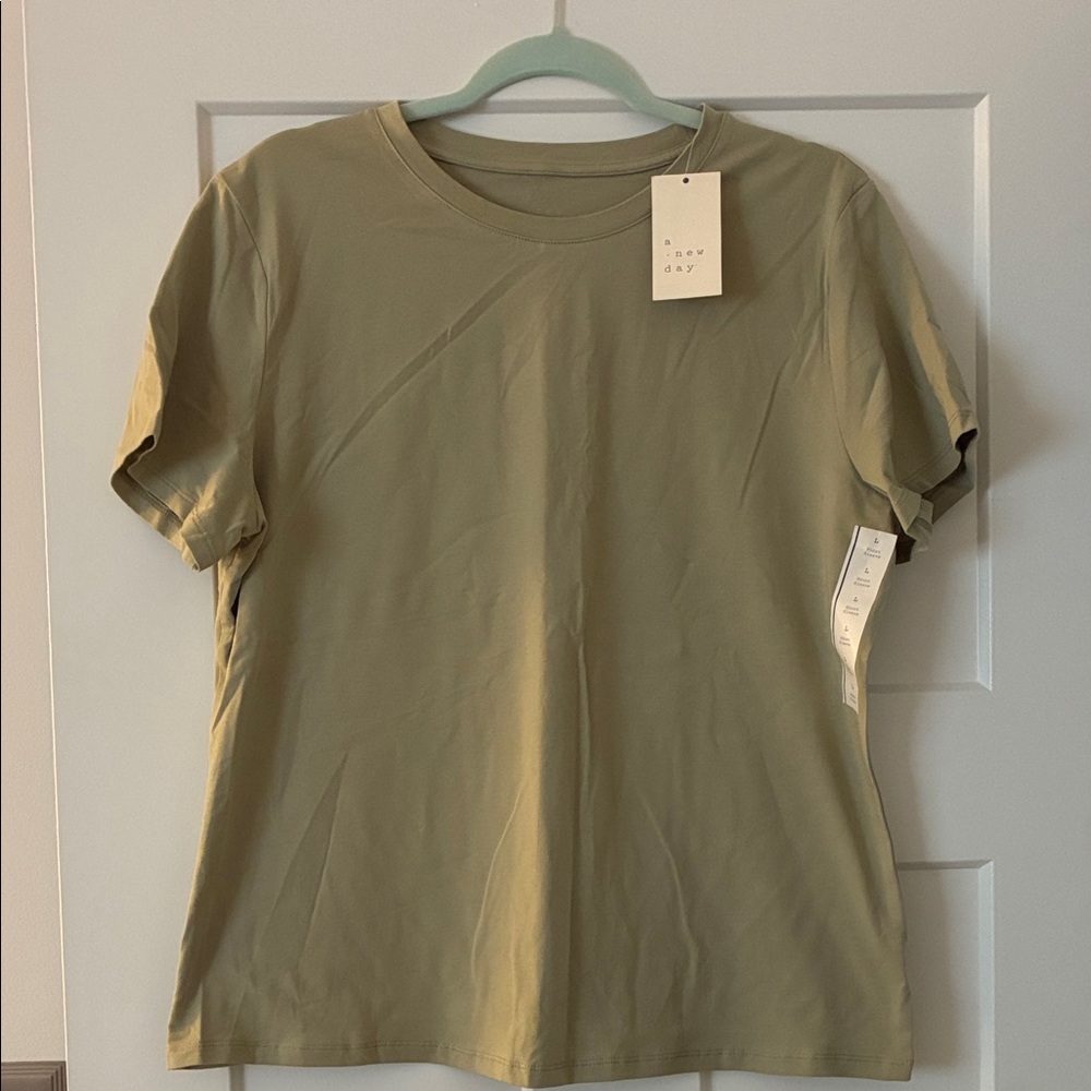 NWT A New Day - Light Green Short Sleeve Tee